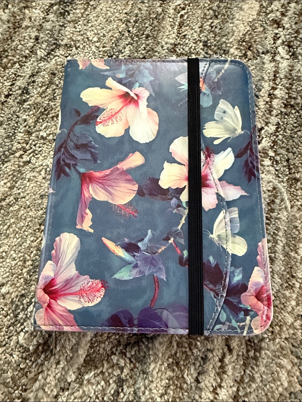 iPad Mini 6 Series Tablet Folio Case w/ Elastic Strap, Apple Pen Holder